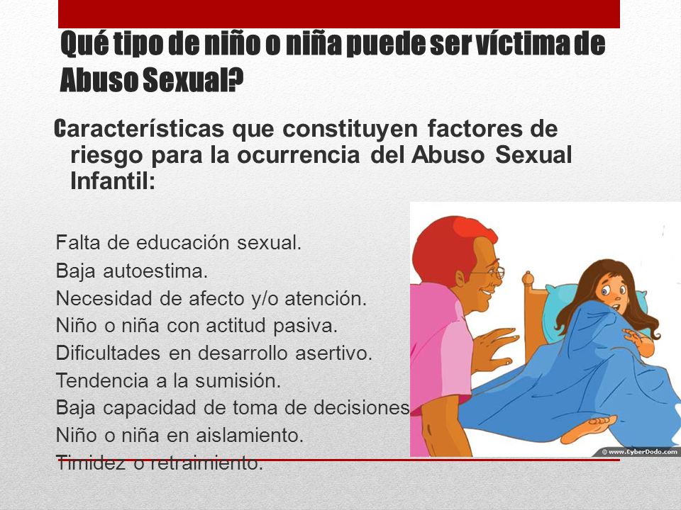 Qué tipo de niño o niña puede ser víctima de Abuso Sexual