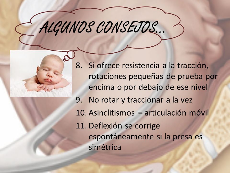 ALGUNOS CONSEJOS… Si ofrece resistencia a la tracción, rotaciones pequeñas de prueba por encima o por debajo de ese nivel.