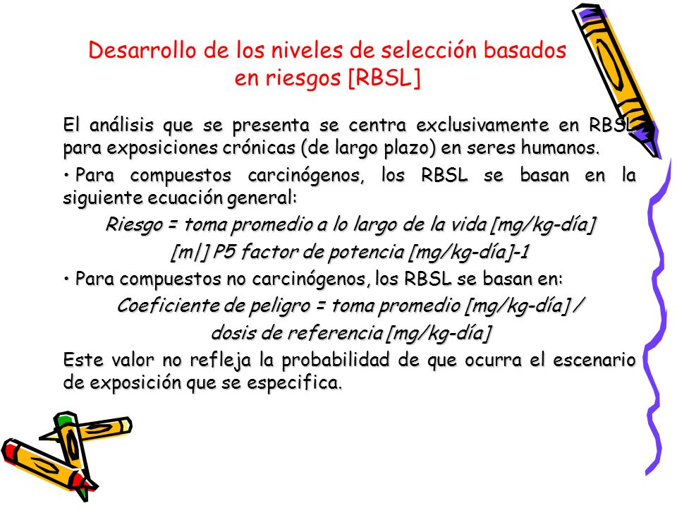 Desarrollo de los niveles de selección basados en riesgos [RBSL]