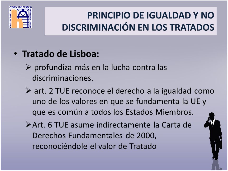 Title PRINCIPIO DE IGUALDAD Y NO DISCRIMINACIÓN EN LOS TRATADOS