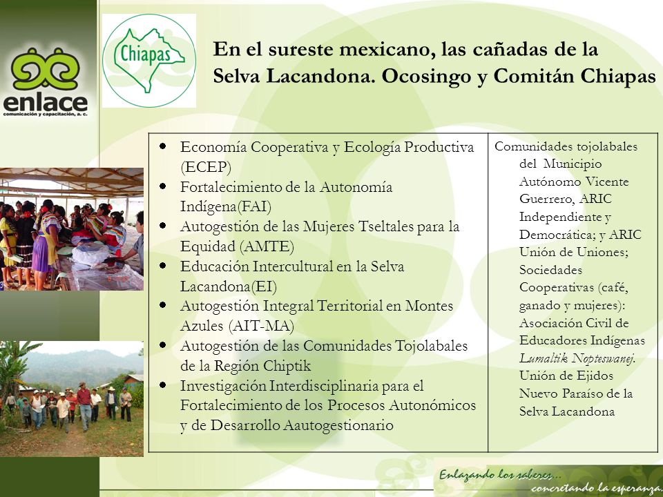 En el sureste mexicano, las cañadas de la