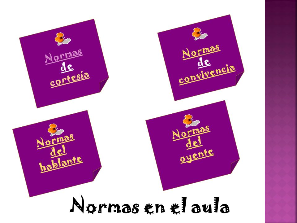 Normas en el aula Normas Normas de convivencia de cortesía Normas del