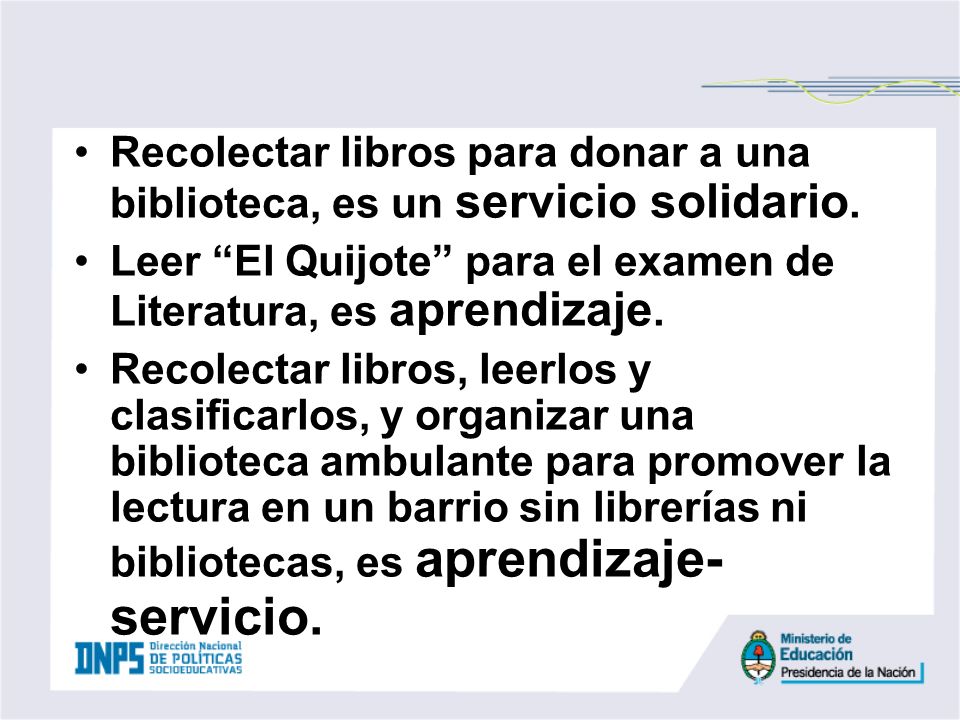 Recolectar libros para donar a una biblioteca, es un servicio solidario.