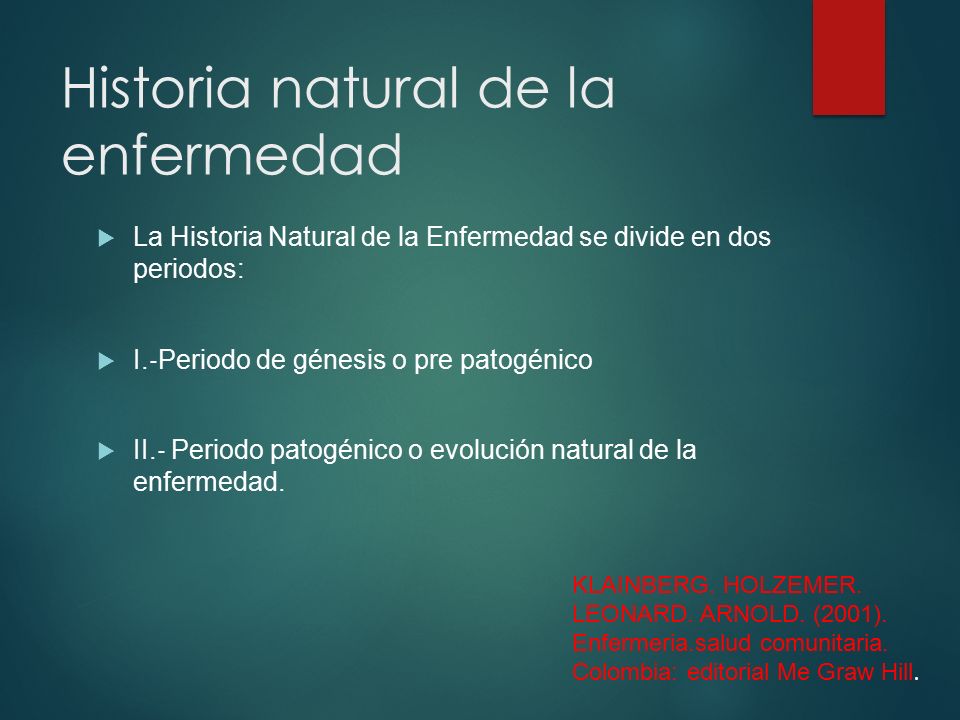 Historia natural de la enfermedad
