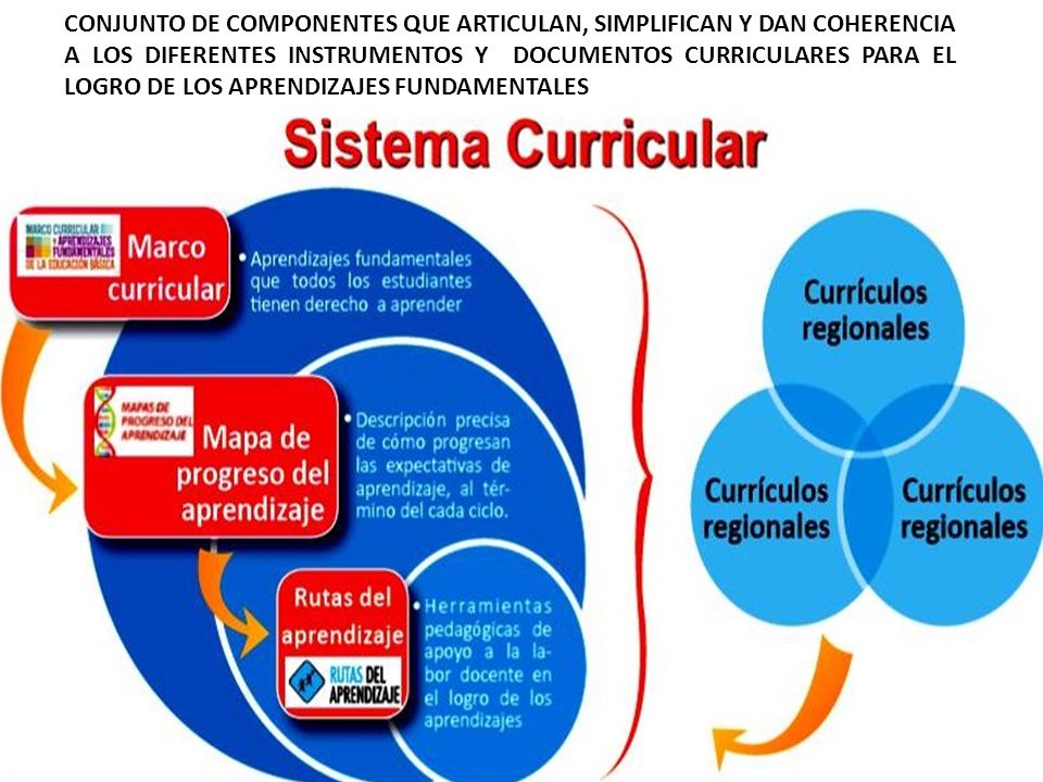 CONJUNTO DE COMPONENTES QUE ARTICULAN, SIMPLIFICAN Y DAN COHERENCIA A LOS DIFERENTES INSTRUMENTOS Y DOCUMENTOS CURRICULARES PARA EL LOGRO DE LOS APRENDIZAJES FUNDAMENTALES