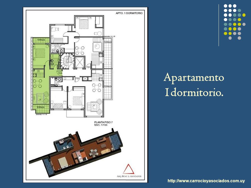 Apartamento 1dormitorio.
