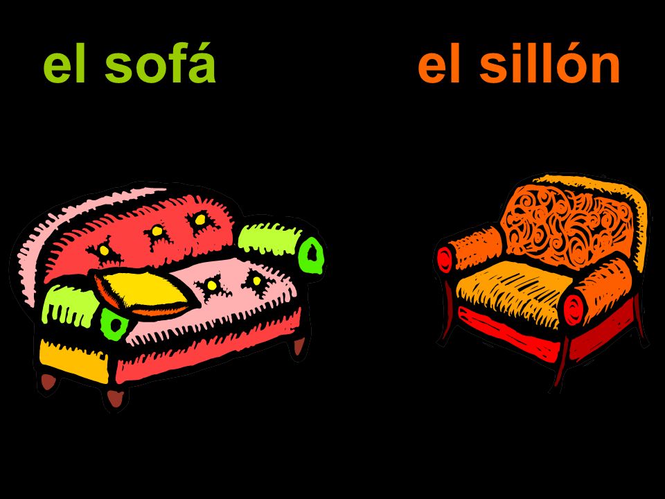 el sofá el sillón