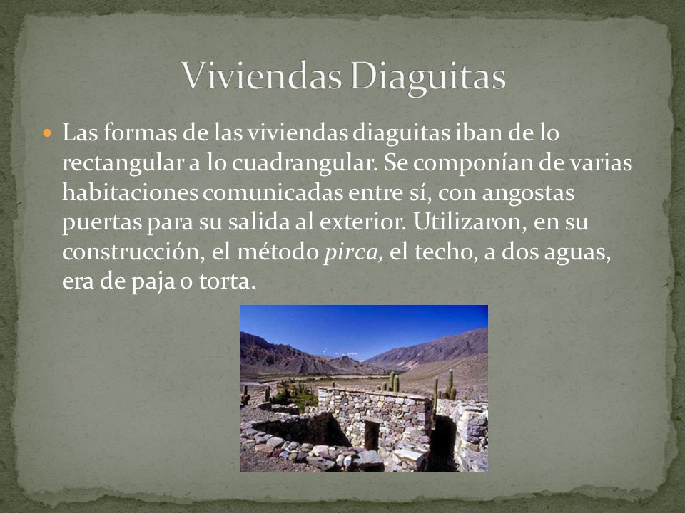 Viviendas Diaguitas