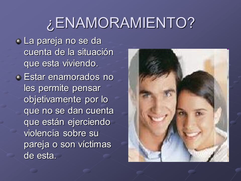 ¿ENAMORAMIENTO La pareja no se da cuenta de la situación que esta viviendo.