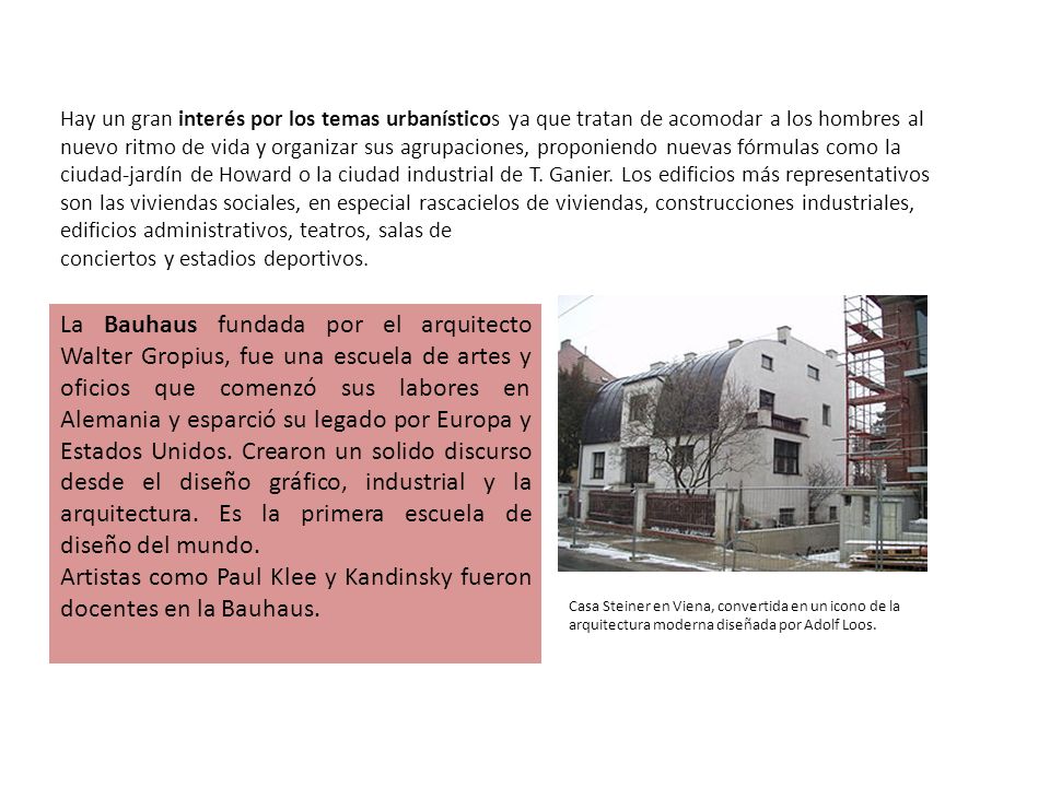 Artistas como Paul Klee y Kandinsky fueron docentes en la Bauhaus.