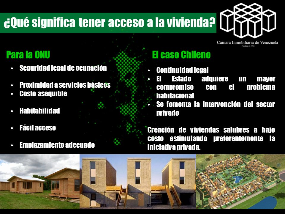 ¿Qué significa tener acceso a la vivienda