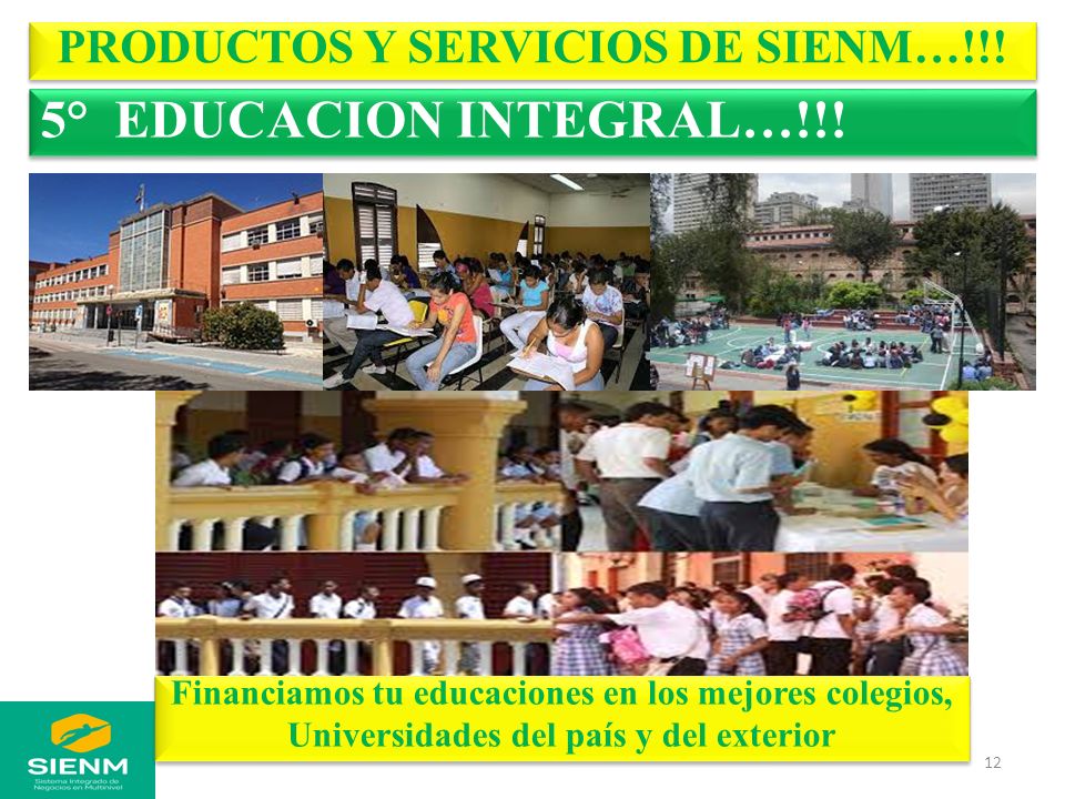 PRODUCTOS Y SERVICIOS DE SIENM…!!!