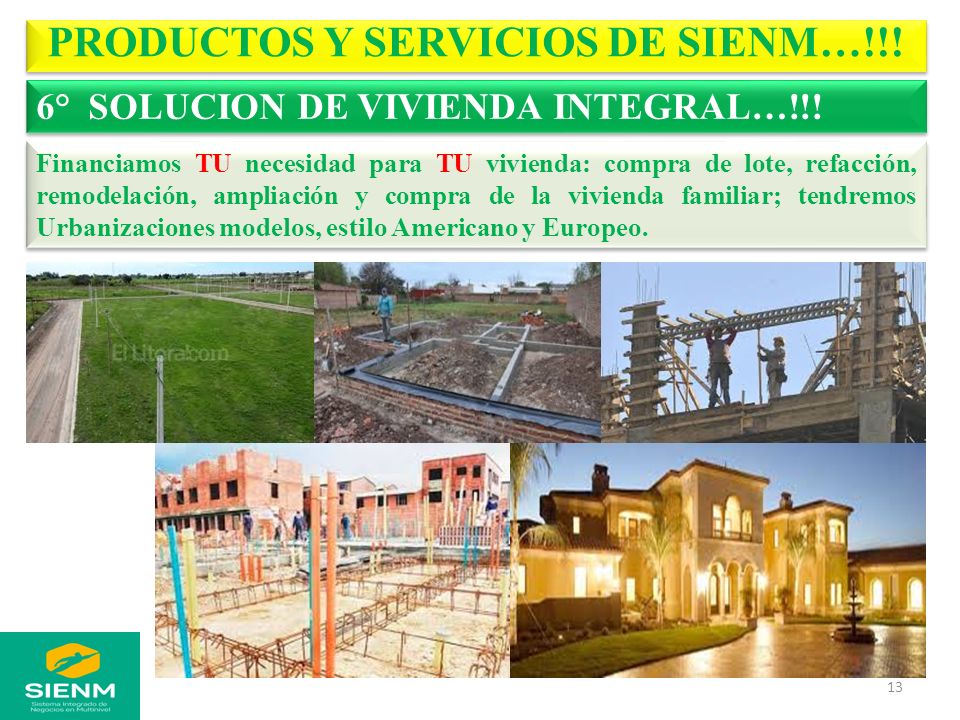 PRODUCTOS Y SERVICIOS DE SIENM…!!!