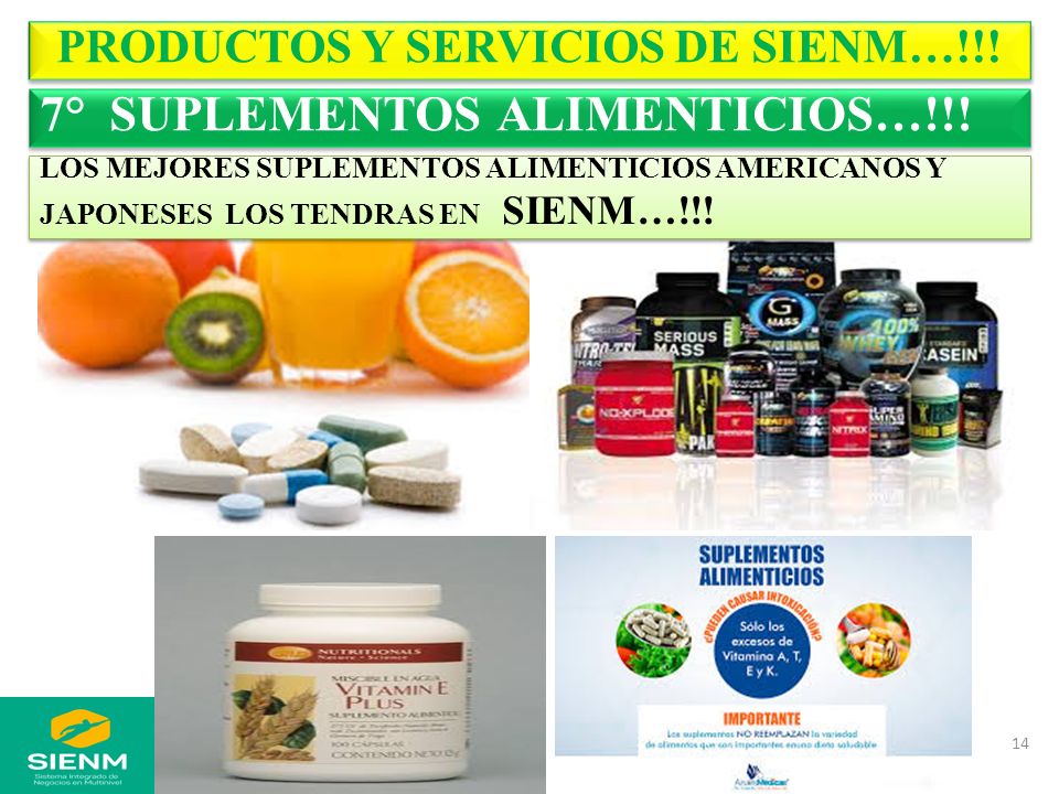 PRODUCTOS Y SERVICIOS DE SIENM…!!!