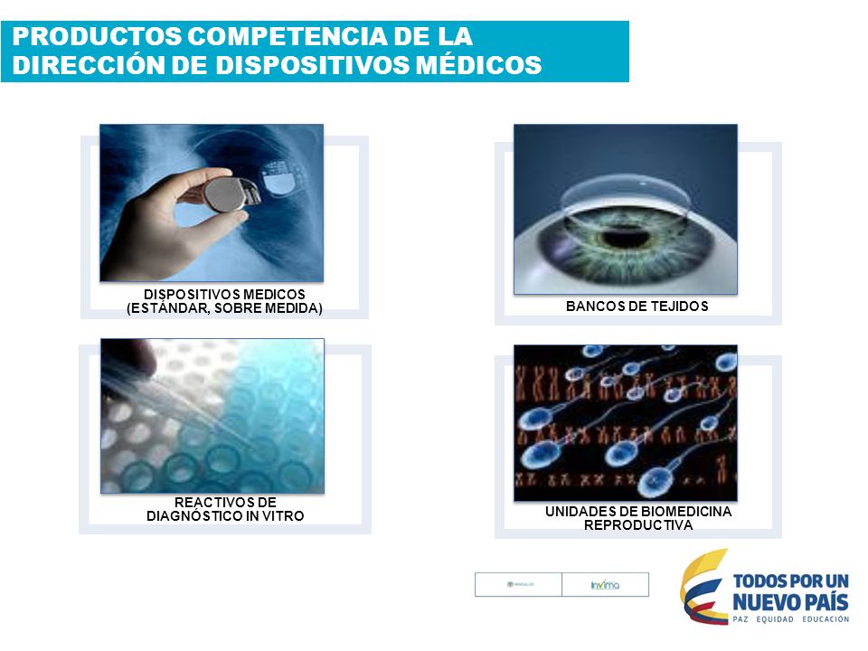 PRODUCTOS COMPETENCIA DE LA DIRECCIÓN DE DISPOSITIVOS MÉDICOS
