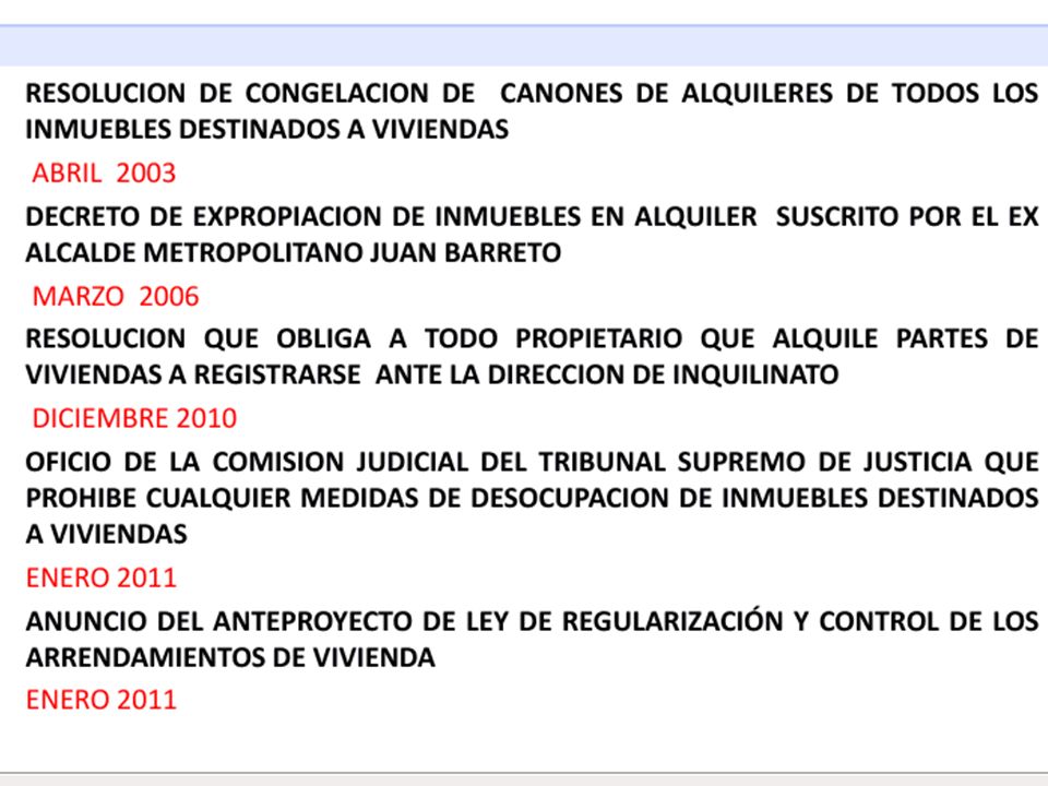 ANALISIS DEL OFICIO DEL TSJ QUE SUSPENDE DESALOJOS DE VIVIENDAS