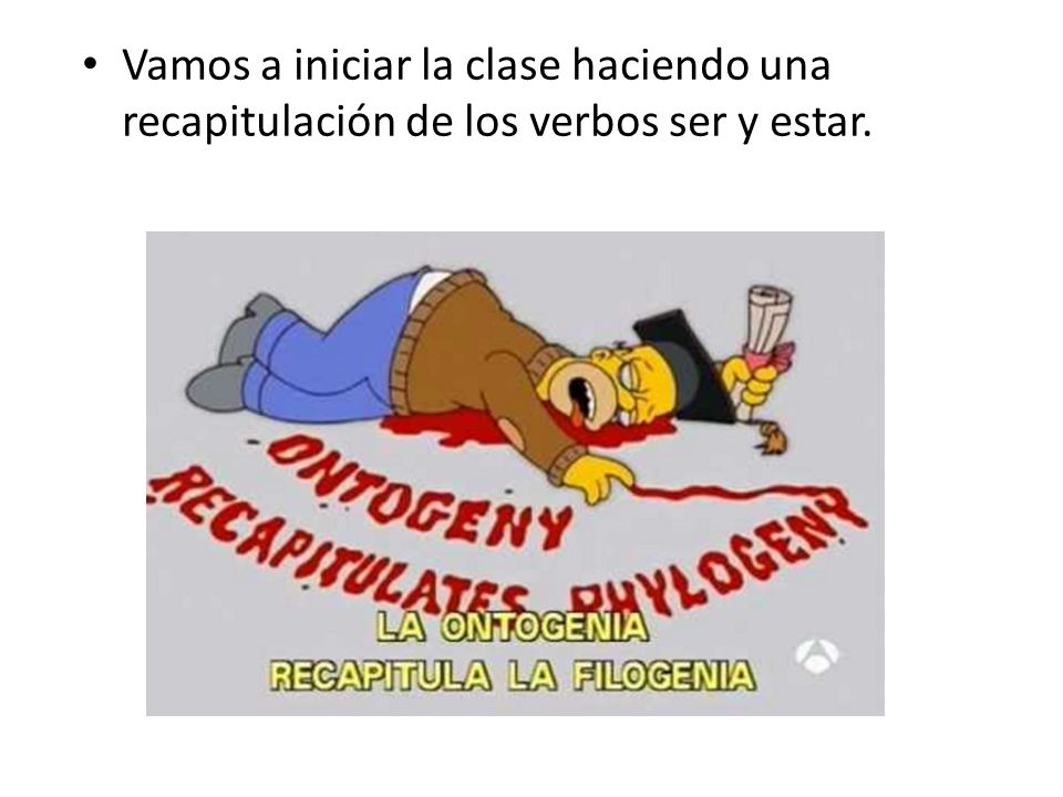Vamos a iniciar la clase haciendo una recapitulación de los verbos ser y estar.