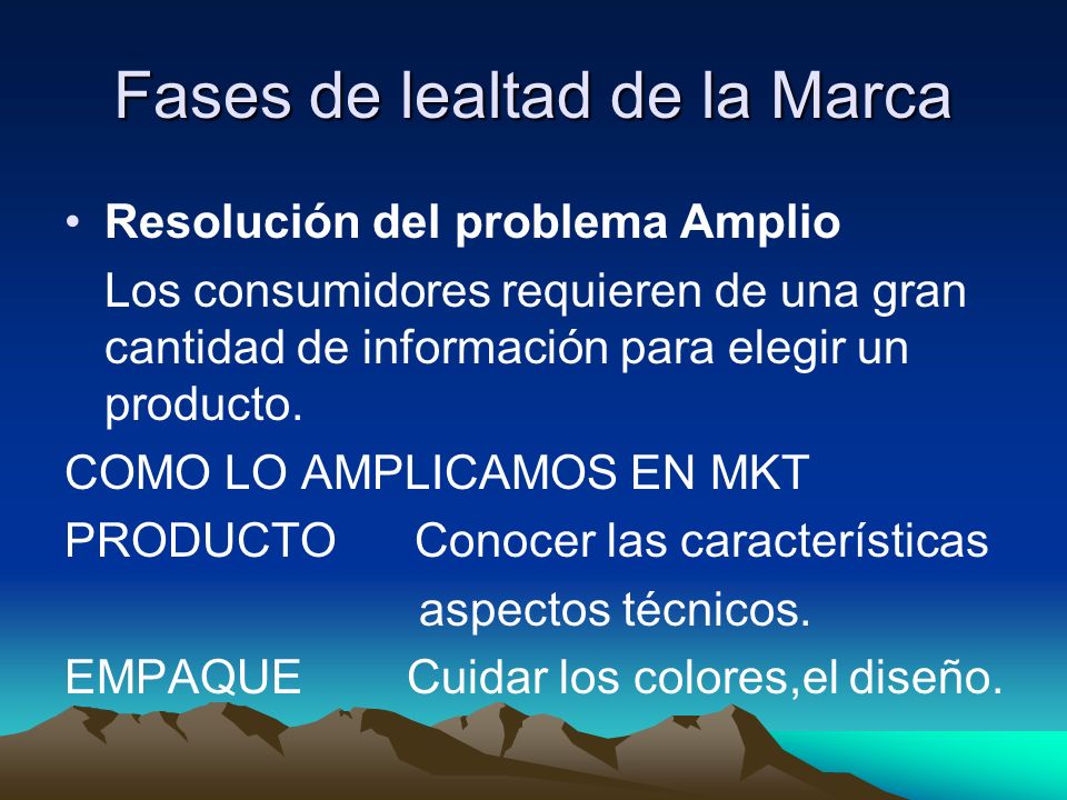 Fases de lealtad de la Marca
