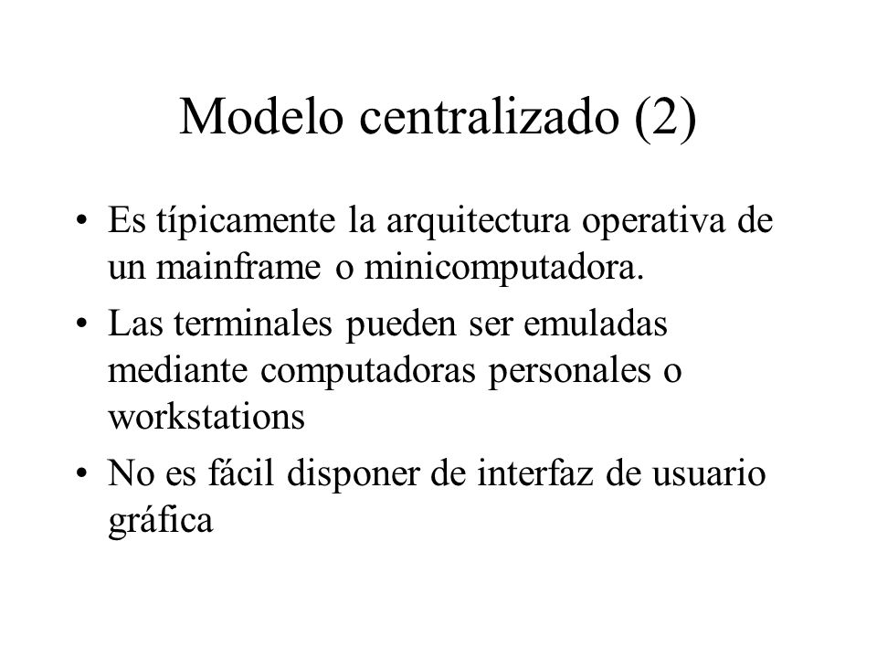 Modelo centralizado (2)