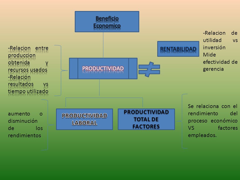 Beneficio Economico. -Relacion de utilidad vs inversión. Mide efectividad de gerencia. RENTABILIDAD.