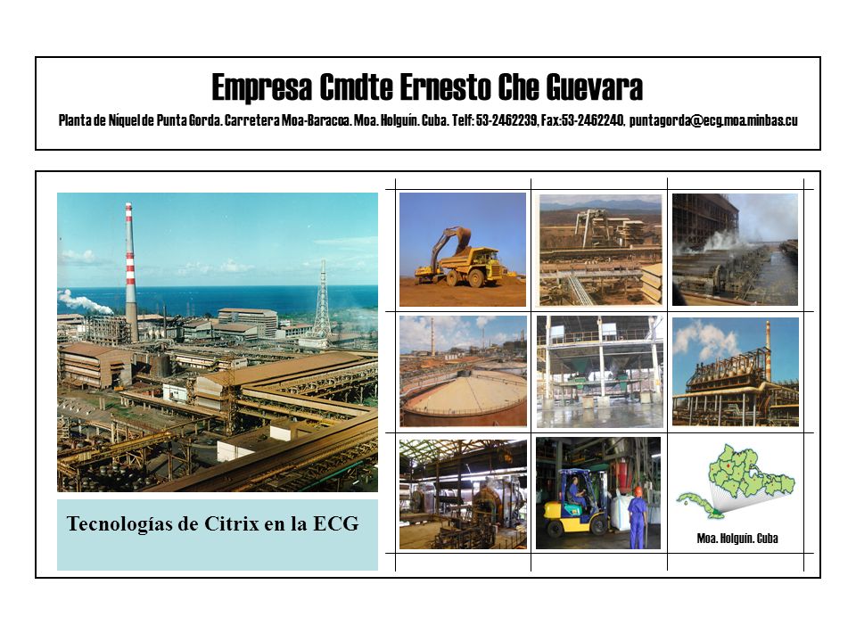 Empresa Cmdte Ernesto Che Guevara Planta de Níquel de Punta Gorda