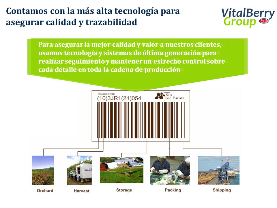 Contamos con la más alta tecnología para asegurar calidad y trazabilidad