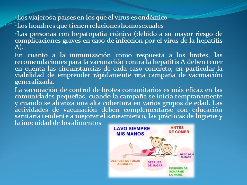 Los viajeros a países en los que el virus es endémico