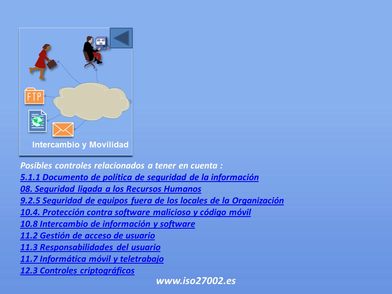 Posibles controles relacionados a tener en cuenta :
