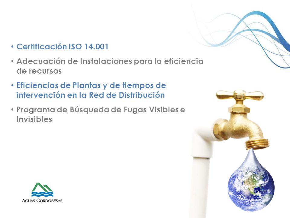 Certificación ISO Adecuación de Instalaciones para la eficiencia de recursos.