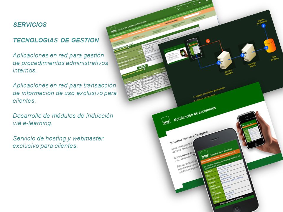 SERVICIOS TECNOLOGIAS DE GESTION. Aplicaciones en red para gestión. de procedimientos administrativos internos.