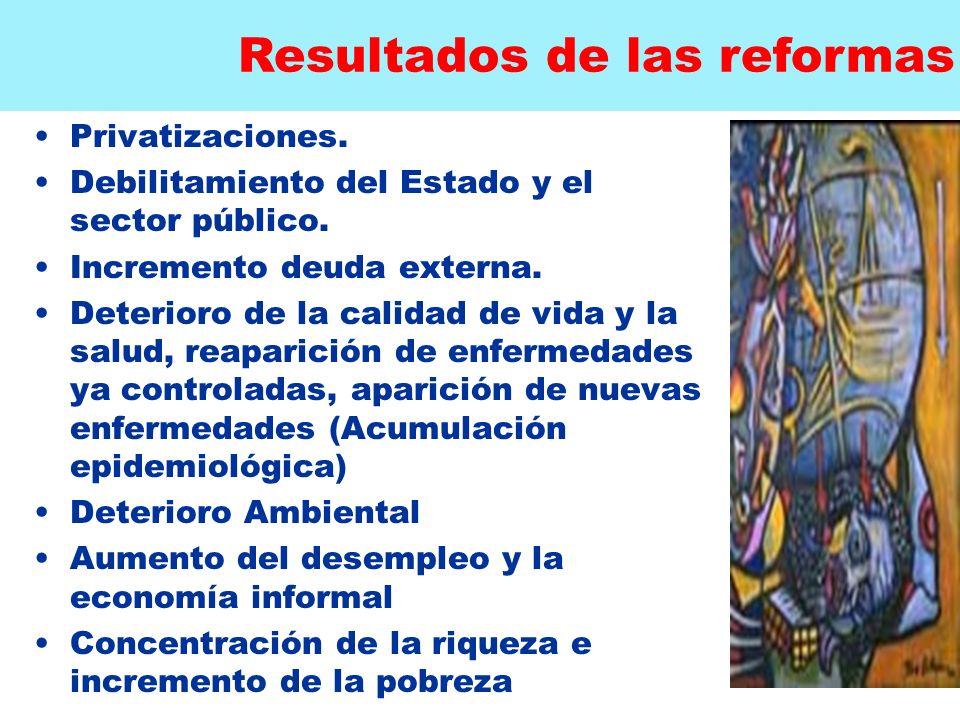 Resultados de las reformas
