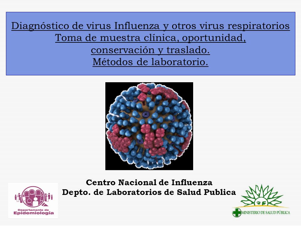 Centro Nacional de Influenza Depto. de Laboratorios de Salud Publica