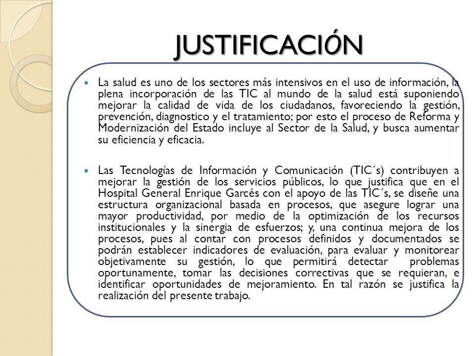 JUSTIFICACIÓN