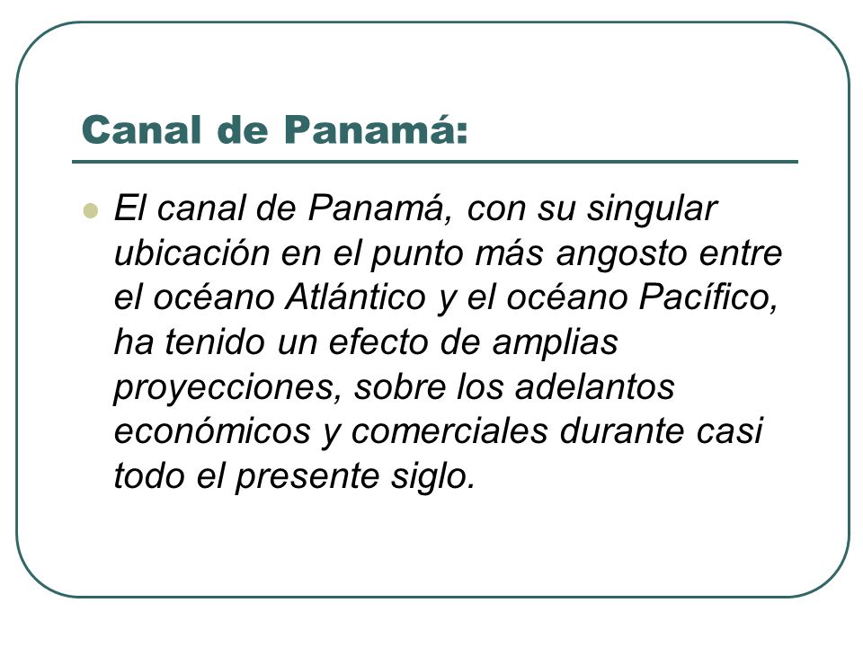 Canal de Panamá: