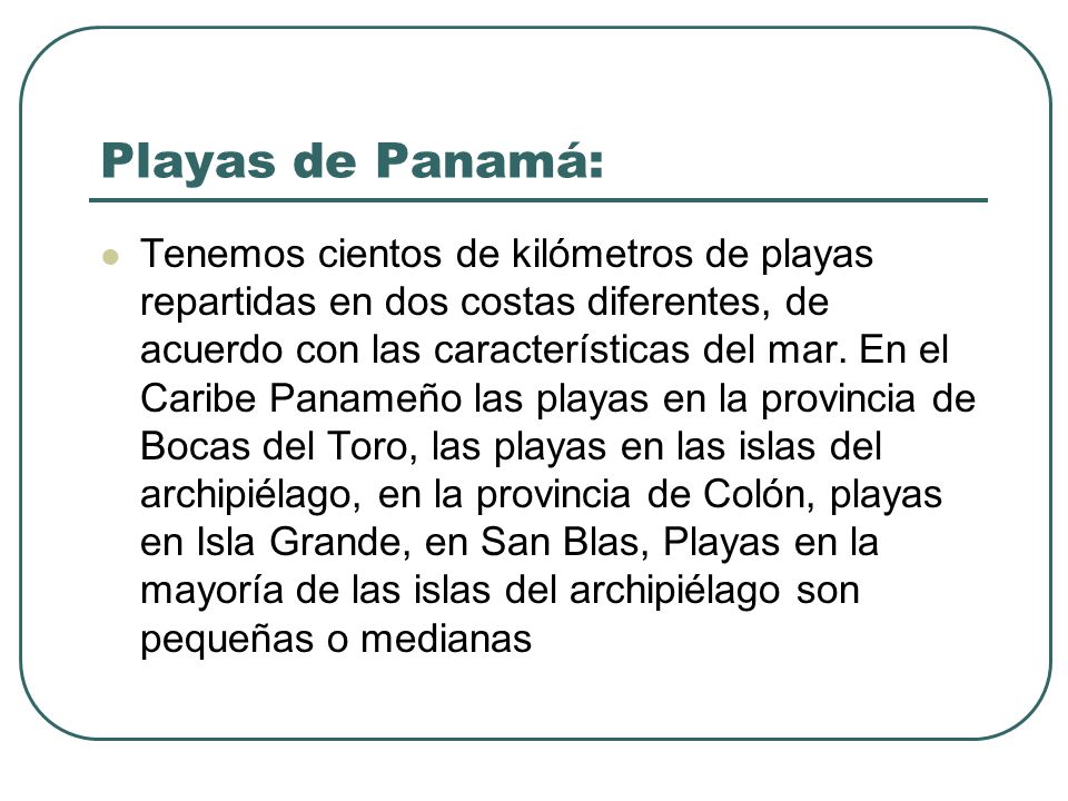 Playas de Panamá: