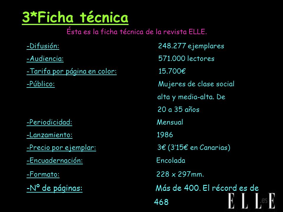 3*Ficha técnica -Nº de páginas: Más de 400. El récord es de 468