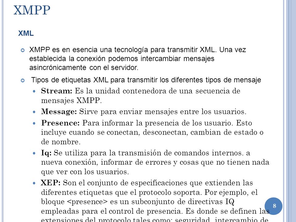 XMPP XML.