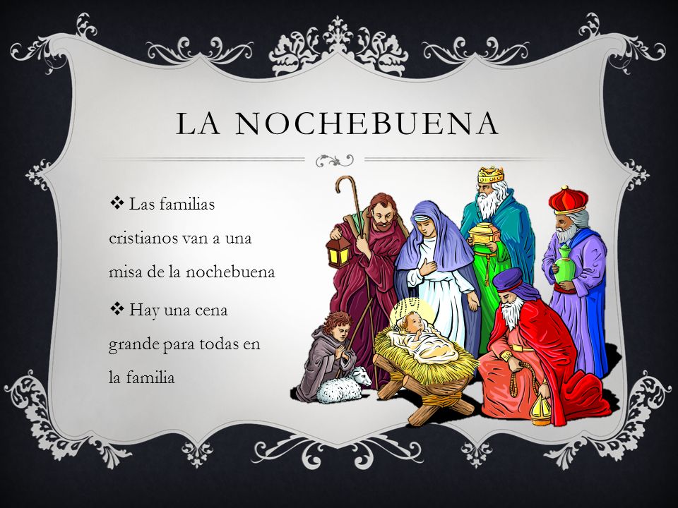 La Nochebuena Las familias cristianos van a una misa de la nochebuena