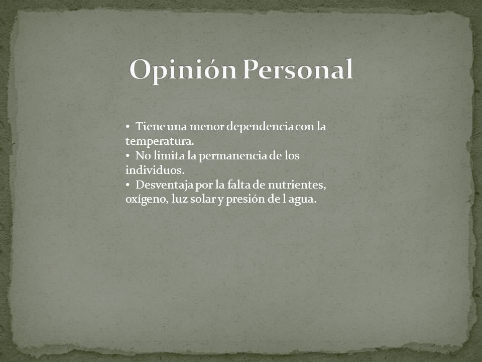 Opinión Personal Tiene una menor dependencia con la temperatura.