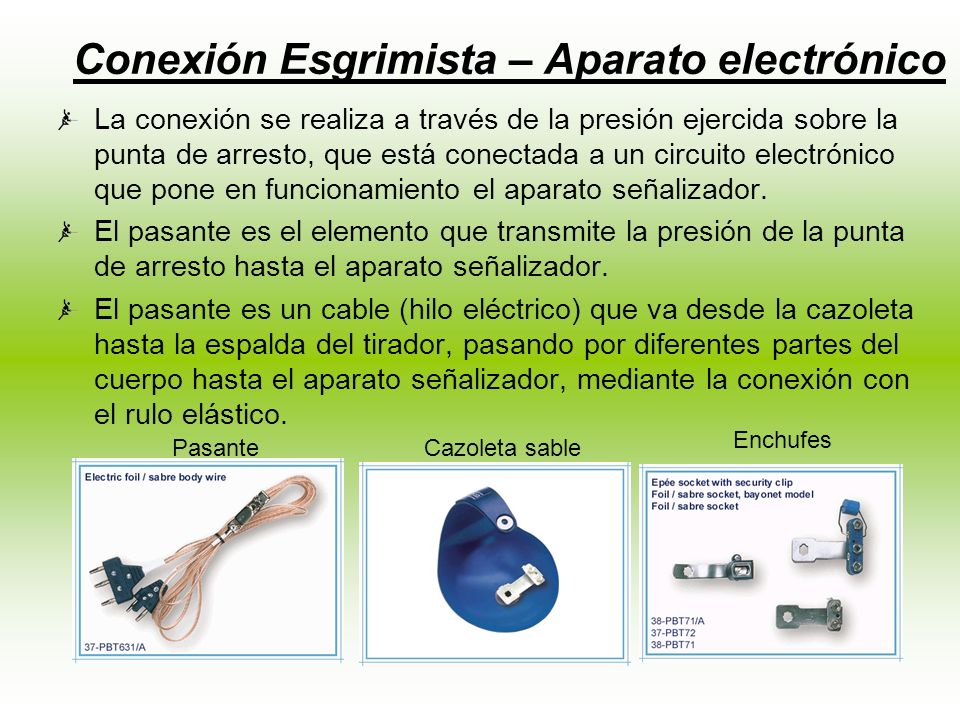 Conexión Esgrimista – Aparato electrónico