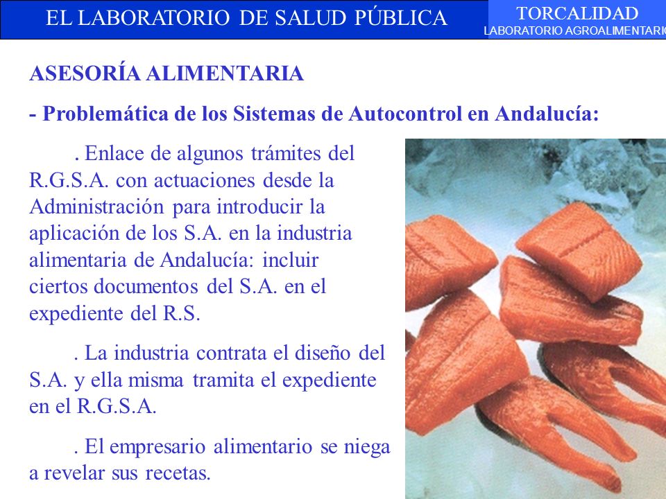 ASESORÍA ALIMENTARIA - Problemática de los Sistemas de Autocontrol en Andalucía: