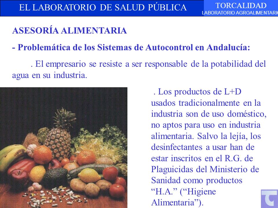 ASESORÍA ALIMENTARIA - Problemática de los Sistemas de Autocontrol en Andalucía: