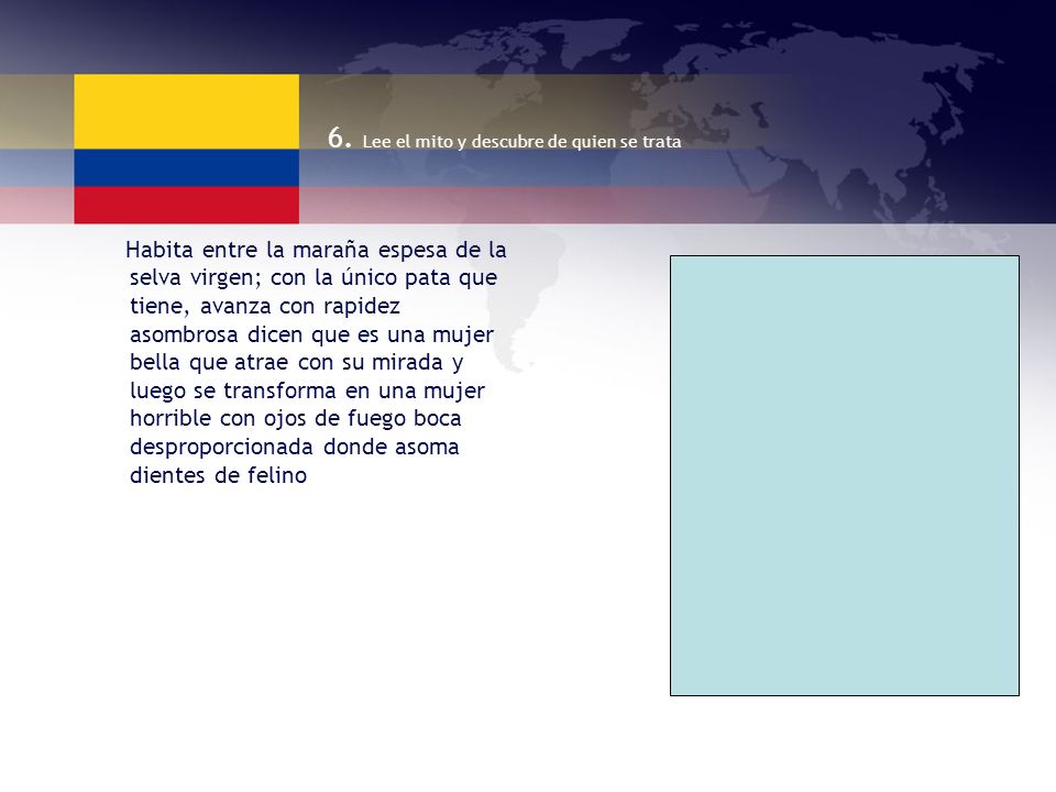 6. Lee el mito y descubre de quien se trata