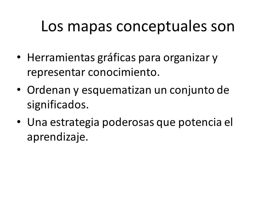 Los mapas conceptuales son