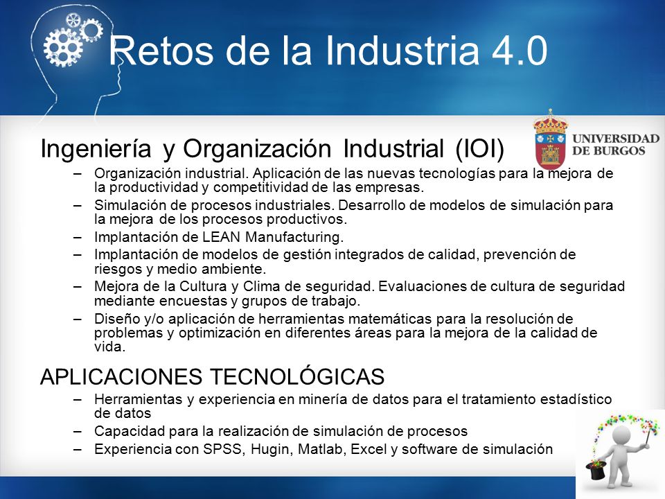 Retos de la Industria 4.0 Ingeniería y Organización Industrial (IOI)