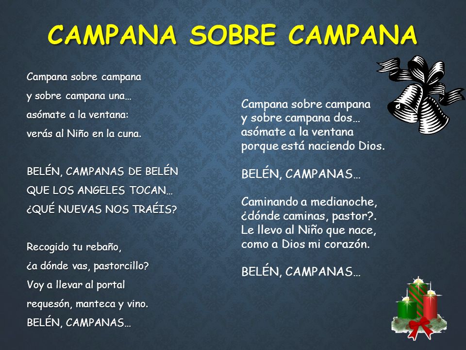 CAMPANA SOBRE CAMPANA Campana sobre campana y sobre campana dos…