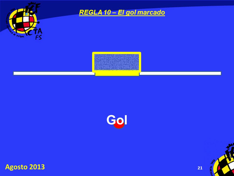REGLA 10 – El gol marcado Gol Agosto 2013