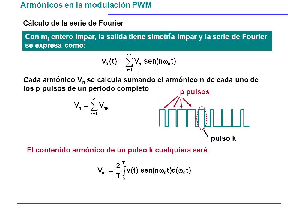 Armónicos en la modulación PWM