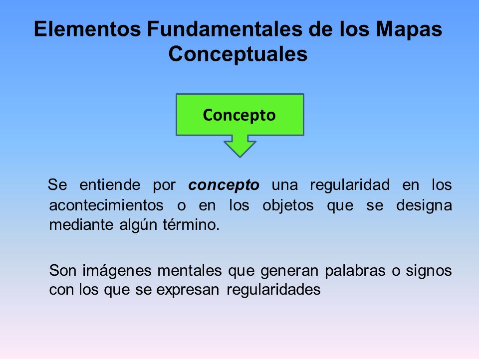 Elementos Fundamentales de los Mapas Conceptuales
