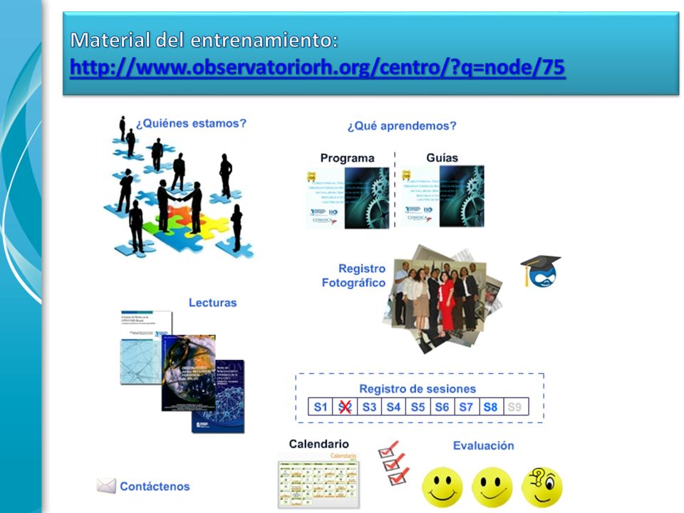 Material del entrenamiento:   observatoriorh. org/centro/